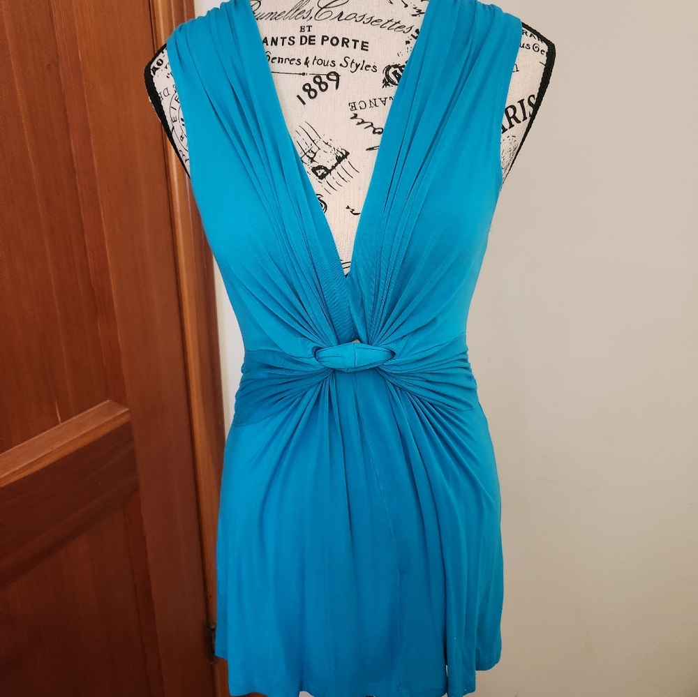 Boston Proper Sleeveless Top S Turquoise